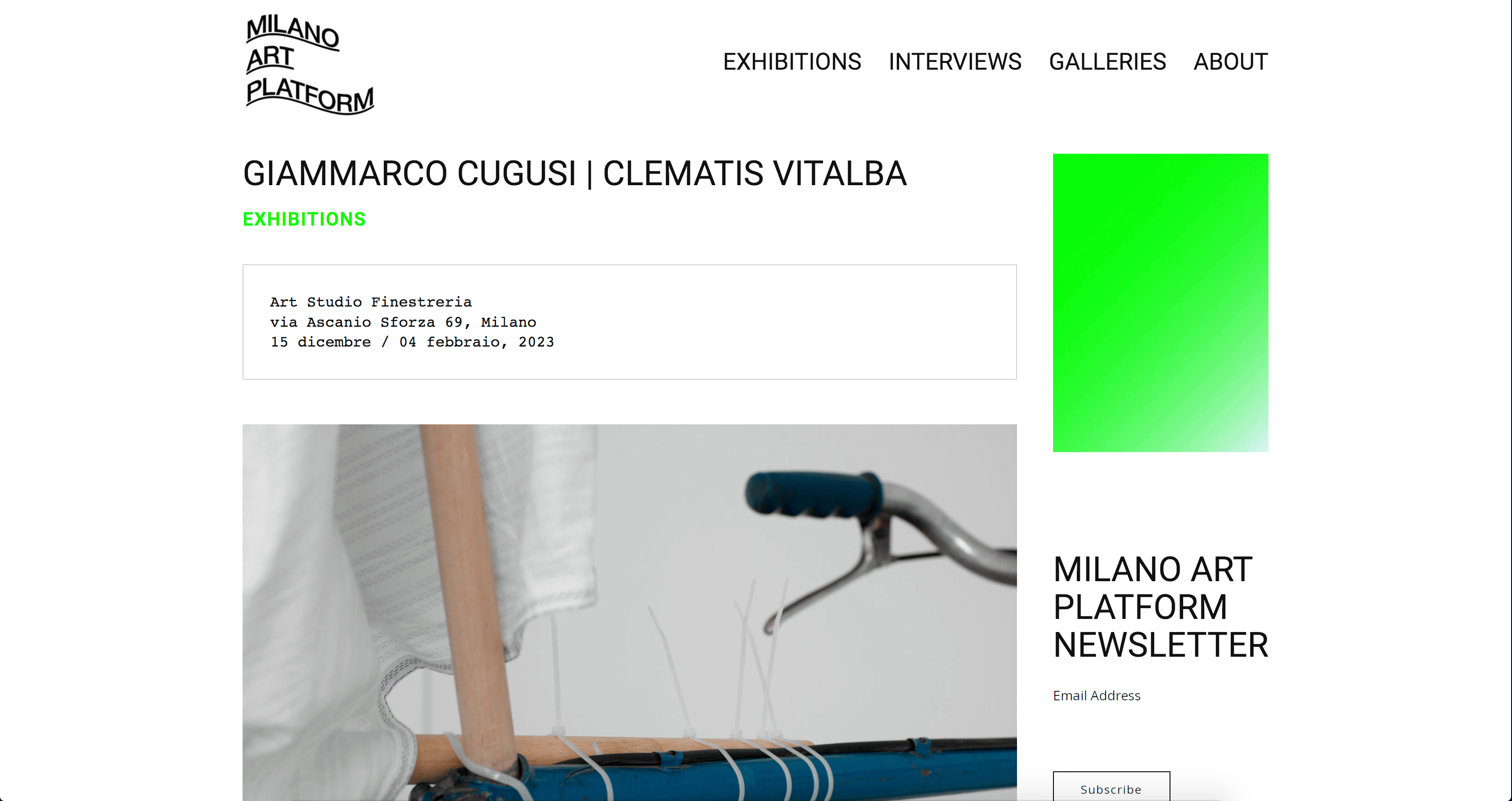 Giammarco Cugusi. CLEMATIS VITALBA. la pianta come una metafora per raccontare le difficoltà, che tutti possiamo trovarci ad attraversare
Giammarco Cugusi artista concettuale. Mostra personale "CLEMATIS VITALBA" presso la galleria Art Studio Finestreria. Sculture e Installazioni